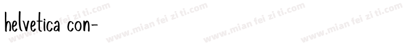 helvetica con字体转换